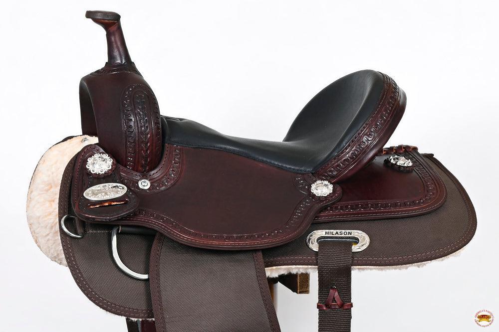 Hilason Western Child Synthetic Trail Saddle, Brown