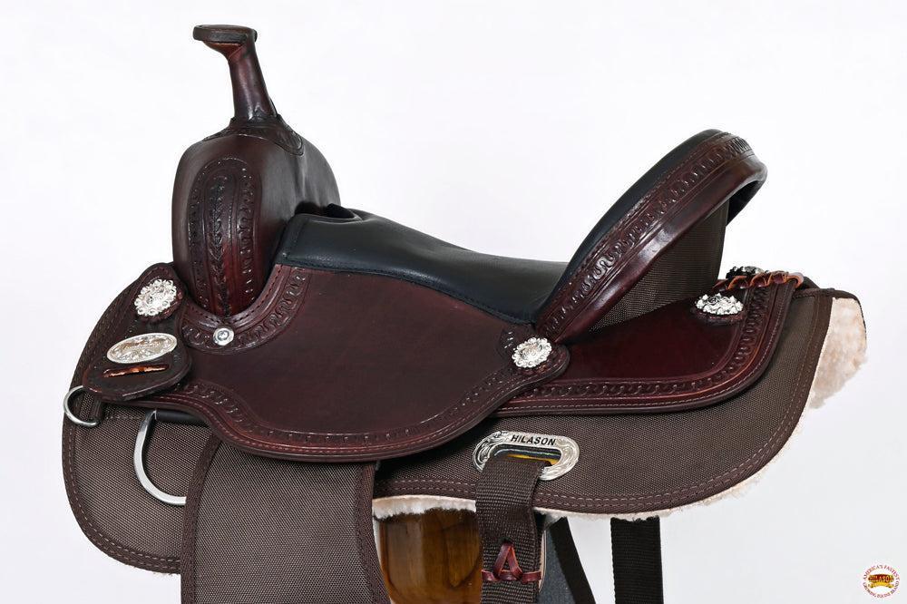 Hilason Western Child Synthetic Trail Saddle, Brown
