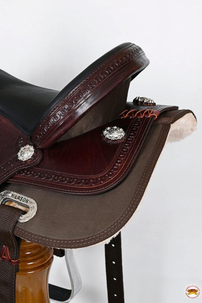 Hilason Western Child Synthetic Trail Saddle, Brown
