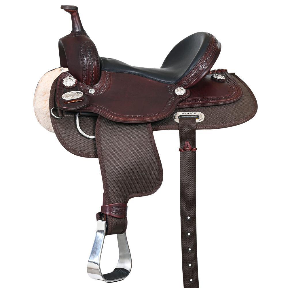 Hilason Western Child Synthetic Trail Saddle, Brown