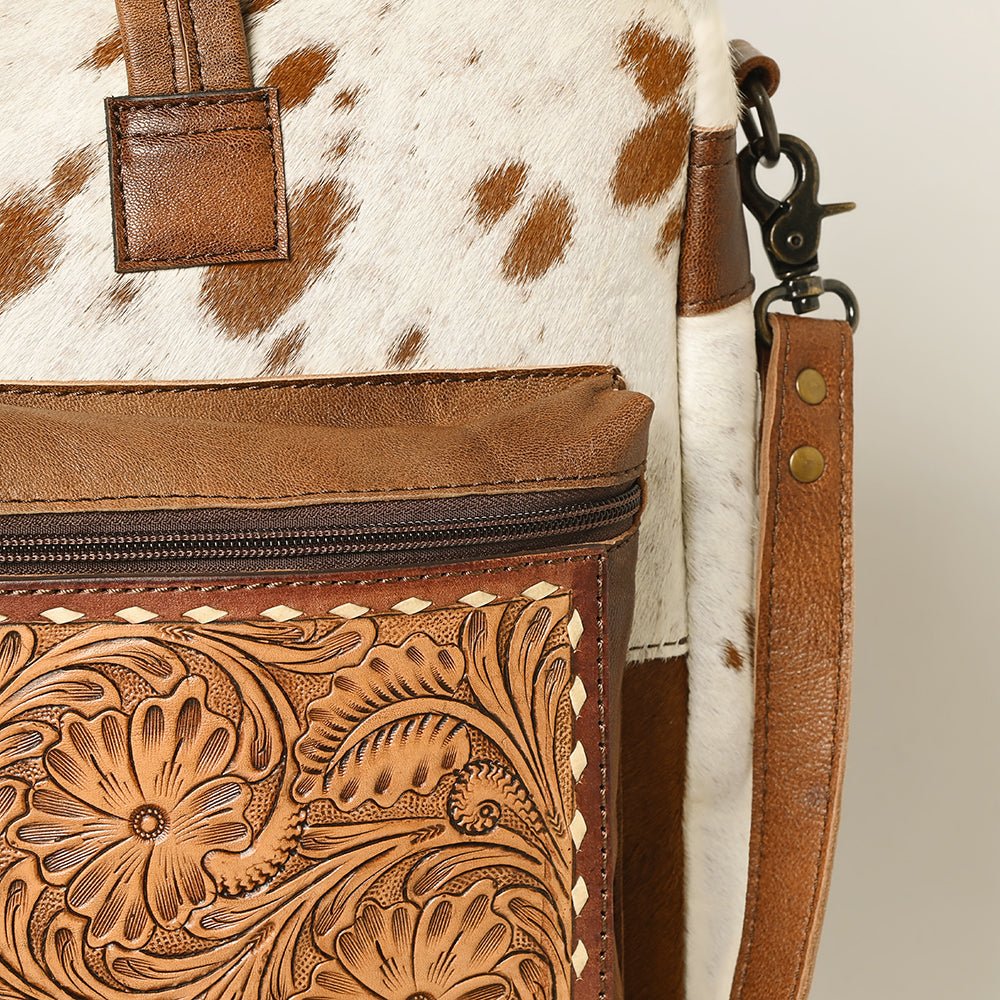 Hair On Leather Western Style Women's Briefcase