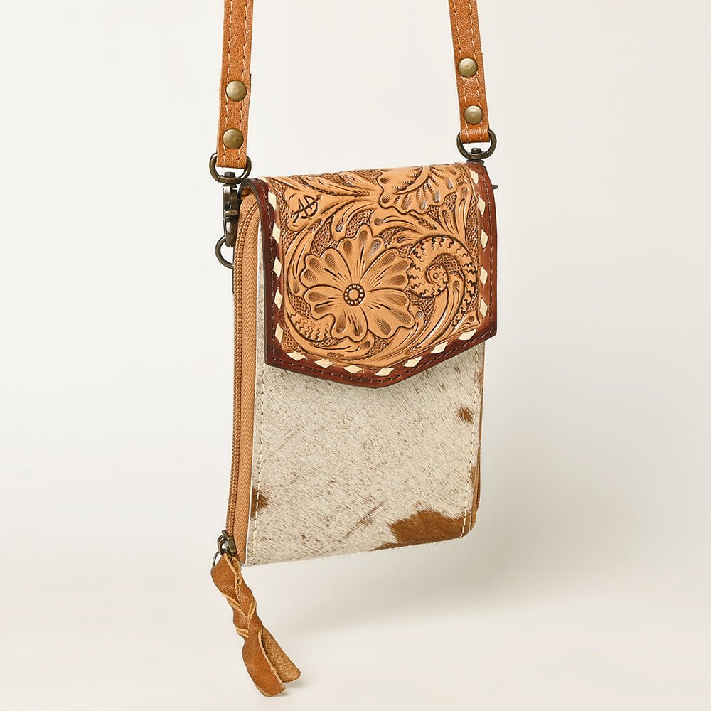 American Darling Cell Phone Holder Hair-On Genuine Leather