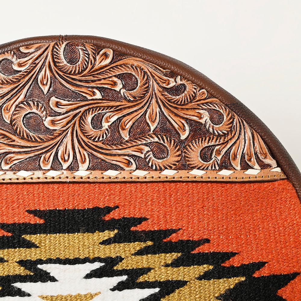 American Darling Hand-Tooled Saddle Blanket Leather Bag
