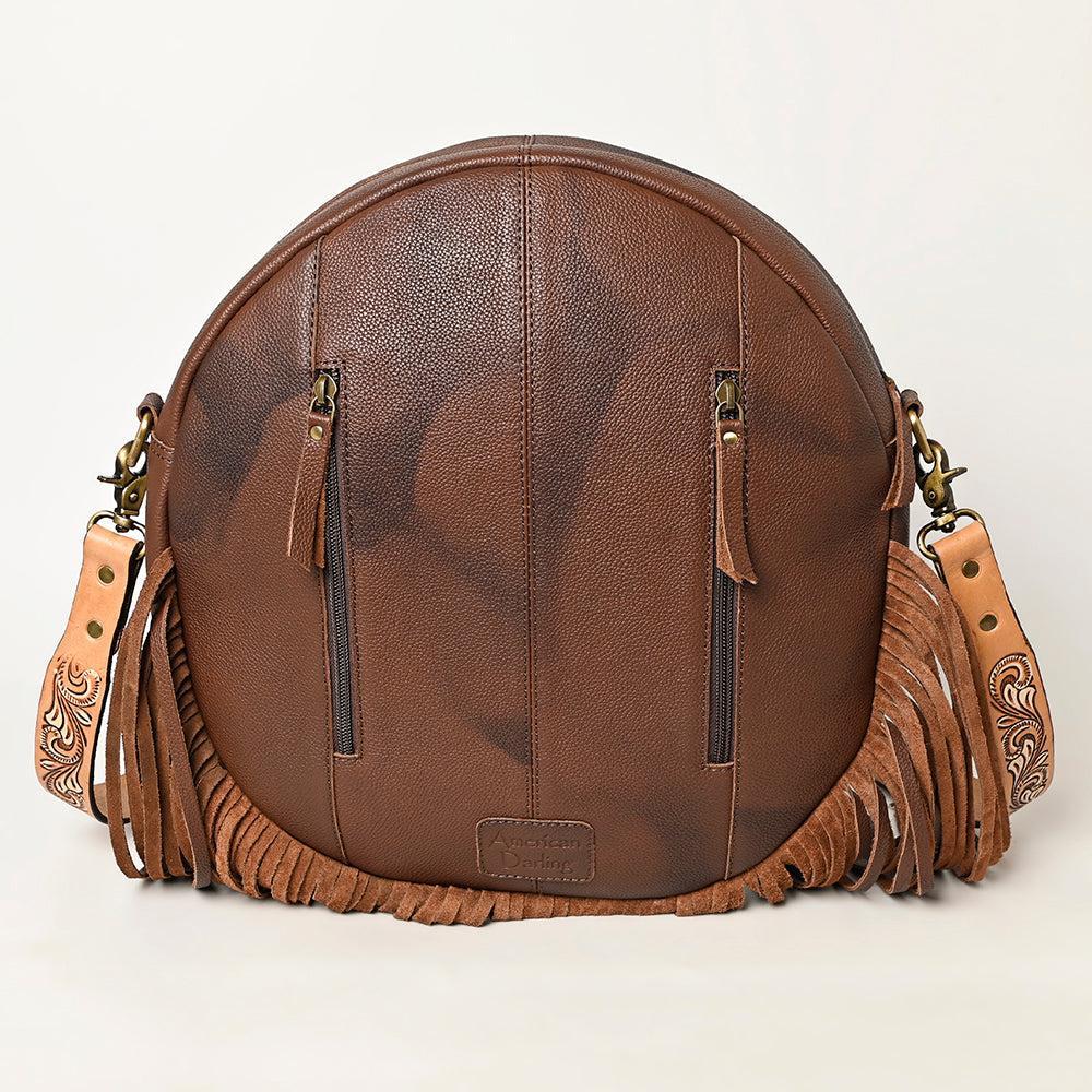 American Darling Hand-Tooled Saddle Blanket Leather Bag
