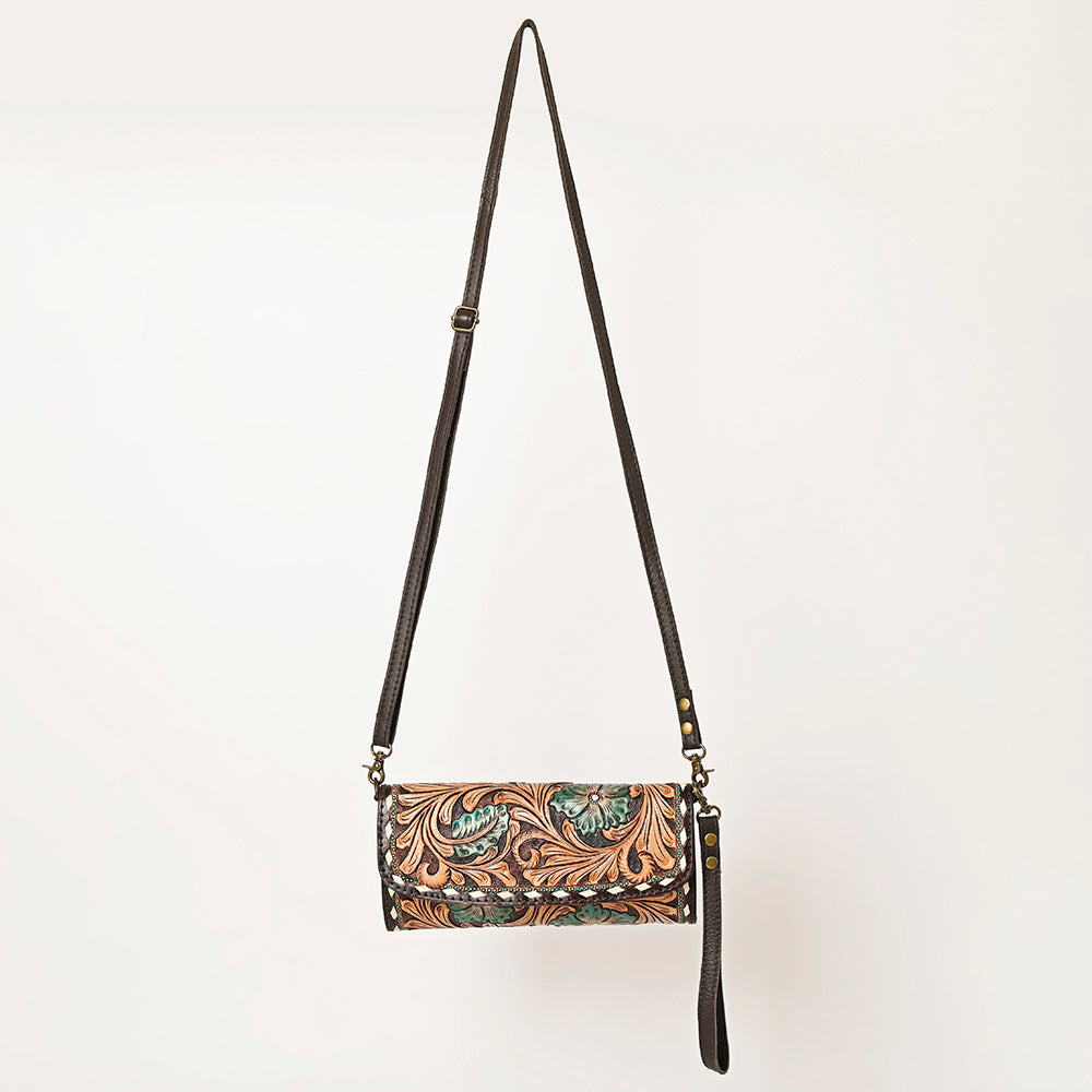 American Darling Hand-Tooled Genuine Leather Bag