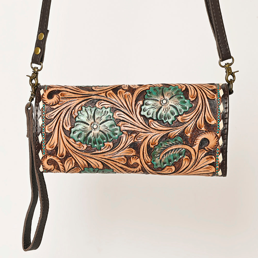 American Darling Hand-Tooled Genuine Leather Bag