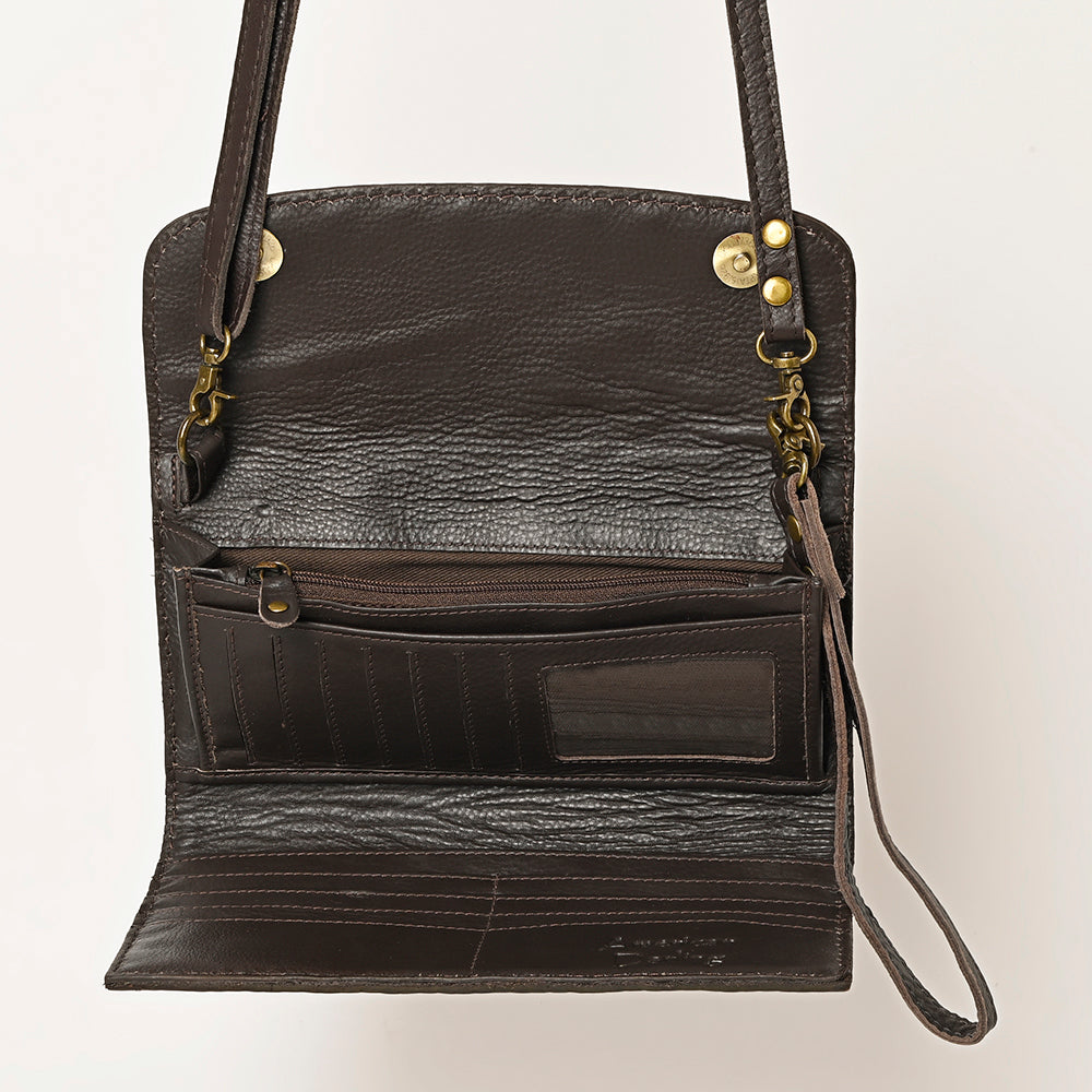 American Darling Hand-Tooled Genuine Leather Bag