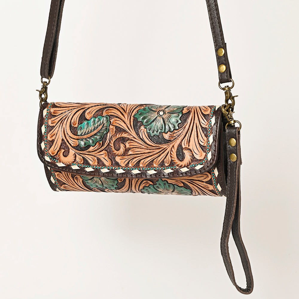 American Darling Hand-Tooled Genuine Leather Bag