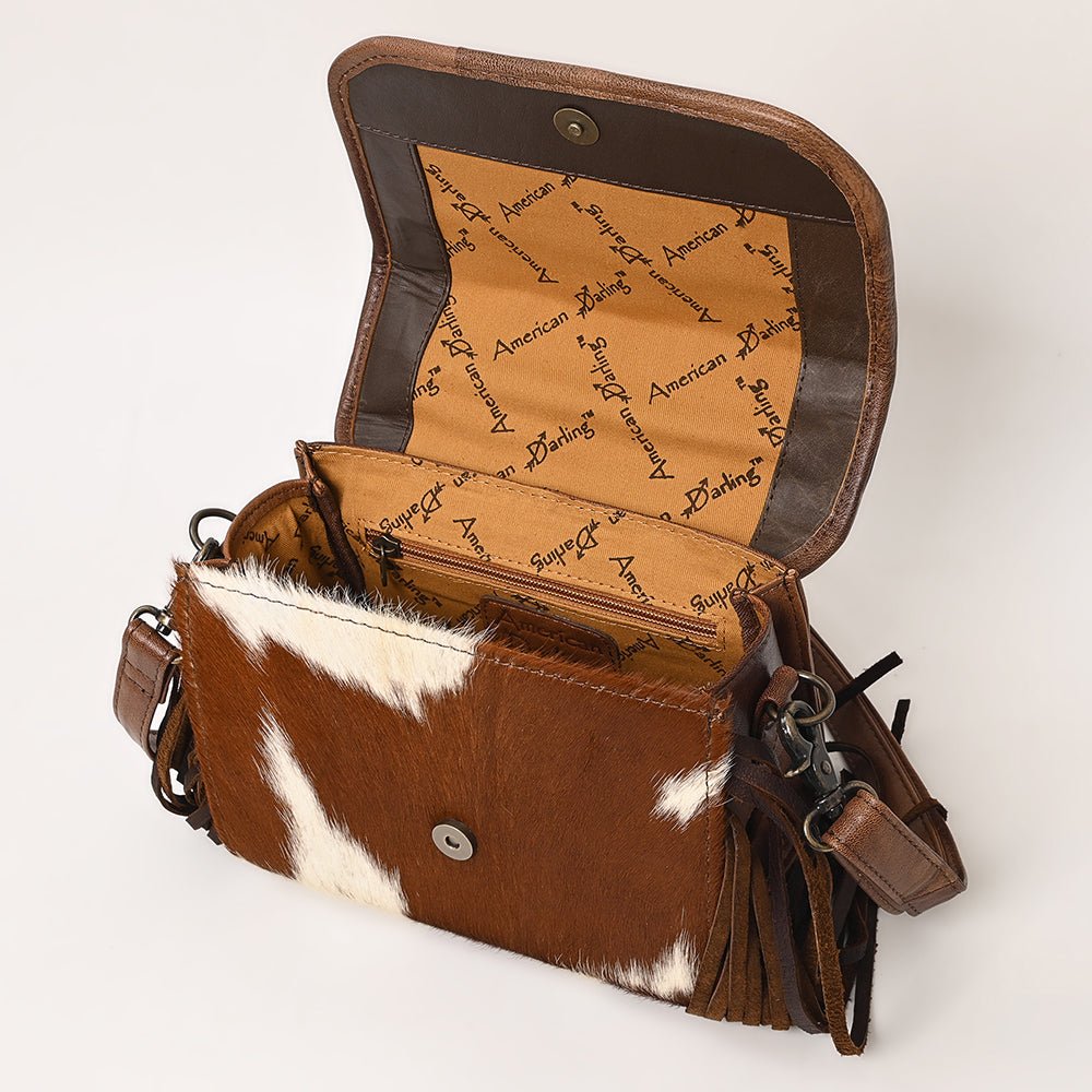 American Darling Briefcase Saddle Blanket Hair-On Genuine Leather