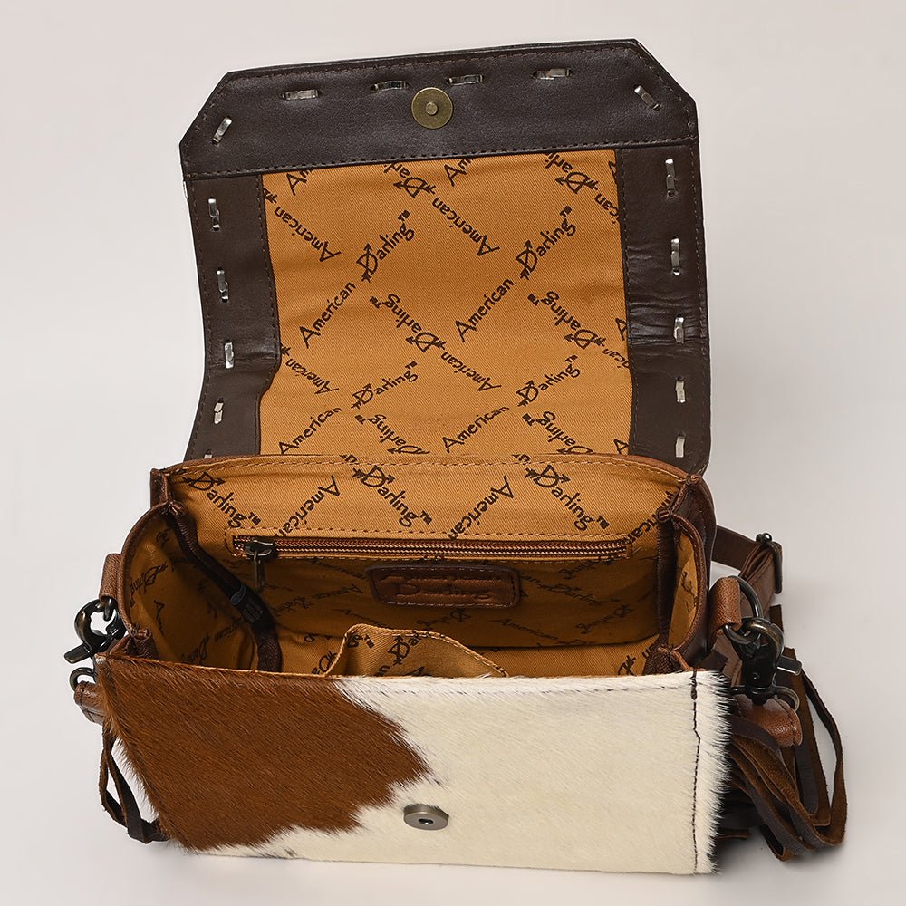 American Darling Briefcase Saddle Blanket Hair-On Genuine Leather