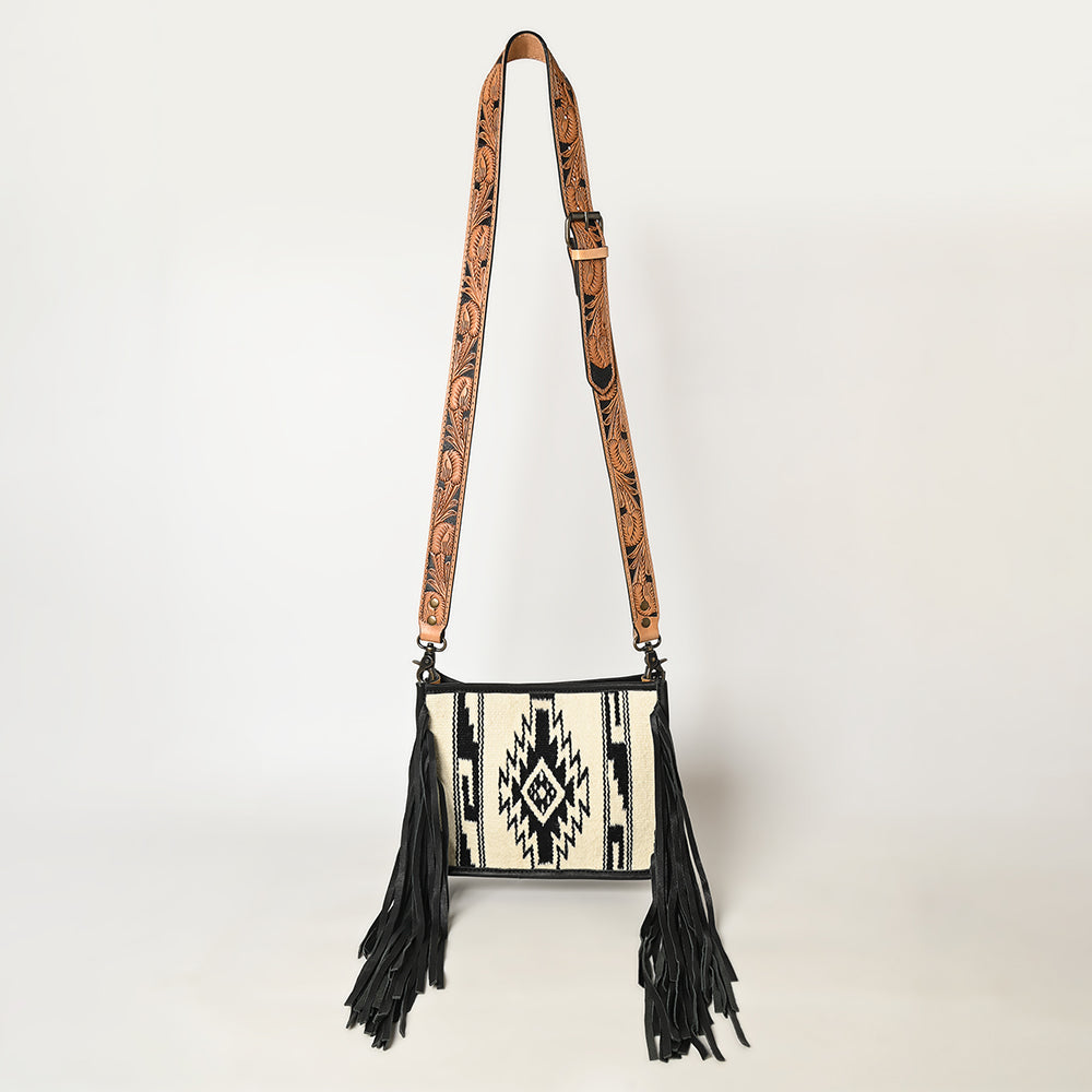 American Darling Messenger Hand Tooled Genuine Leather