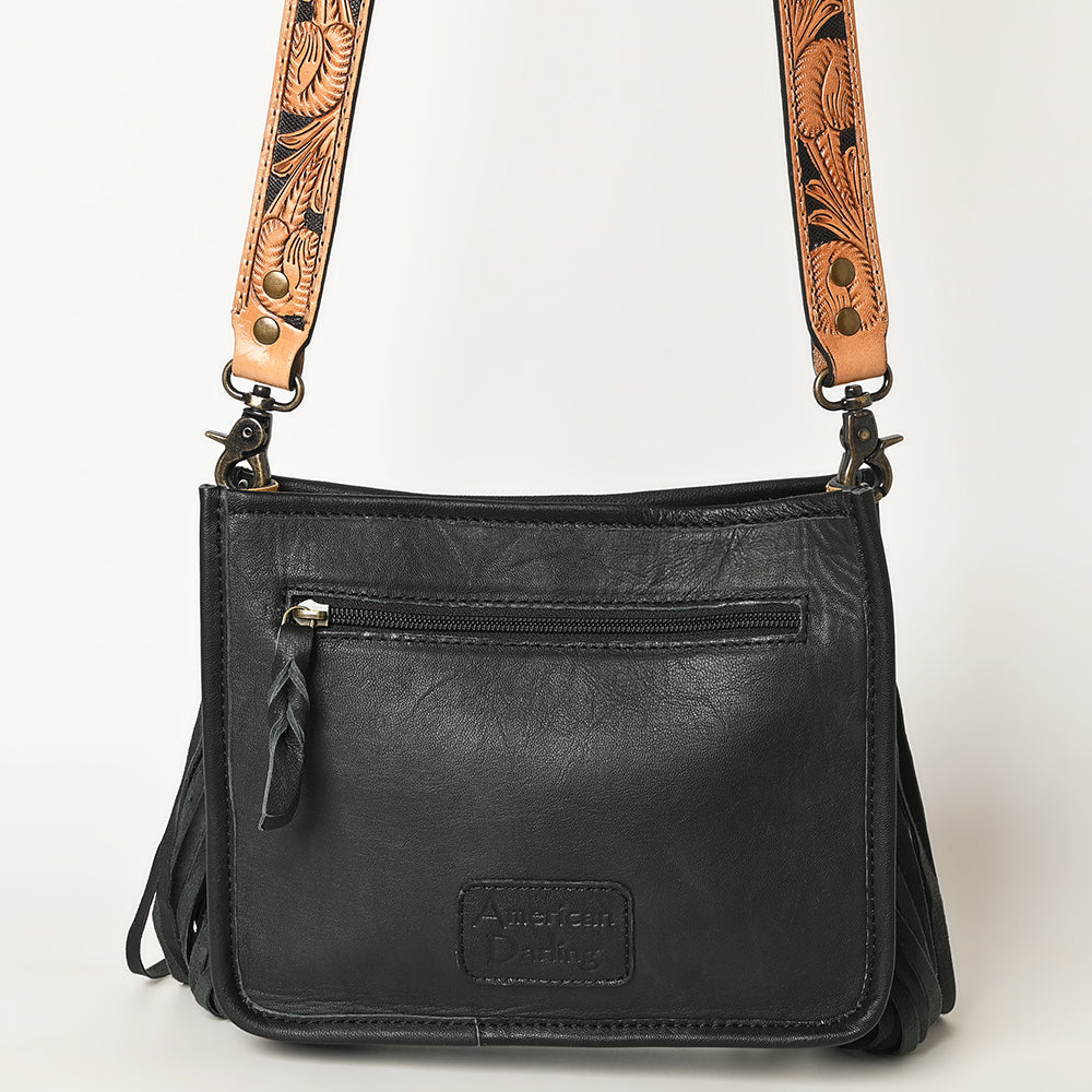 American Darling Messenger Hand Tooled Genuine Leather