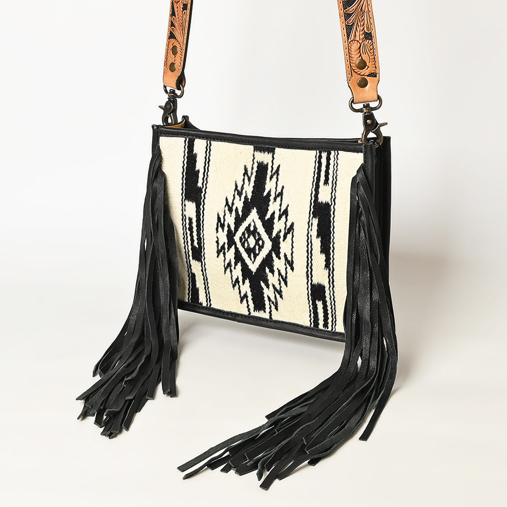 American Darling Messenger Hand Tooled Genuine Leather