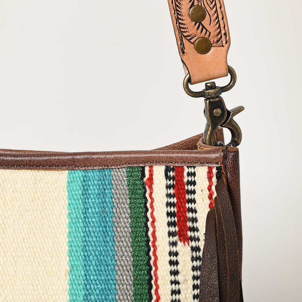 American Darling Messenger Hand Tooled Genuine Leather