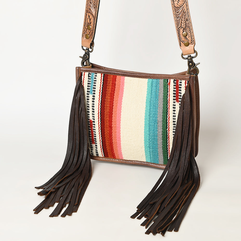 American Darling Messenger Hand Tooled Genuine Leather