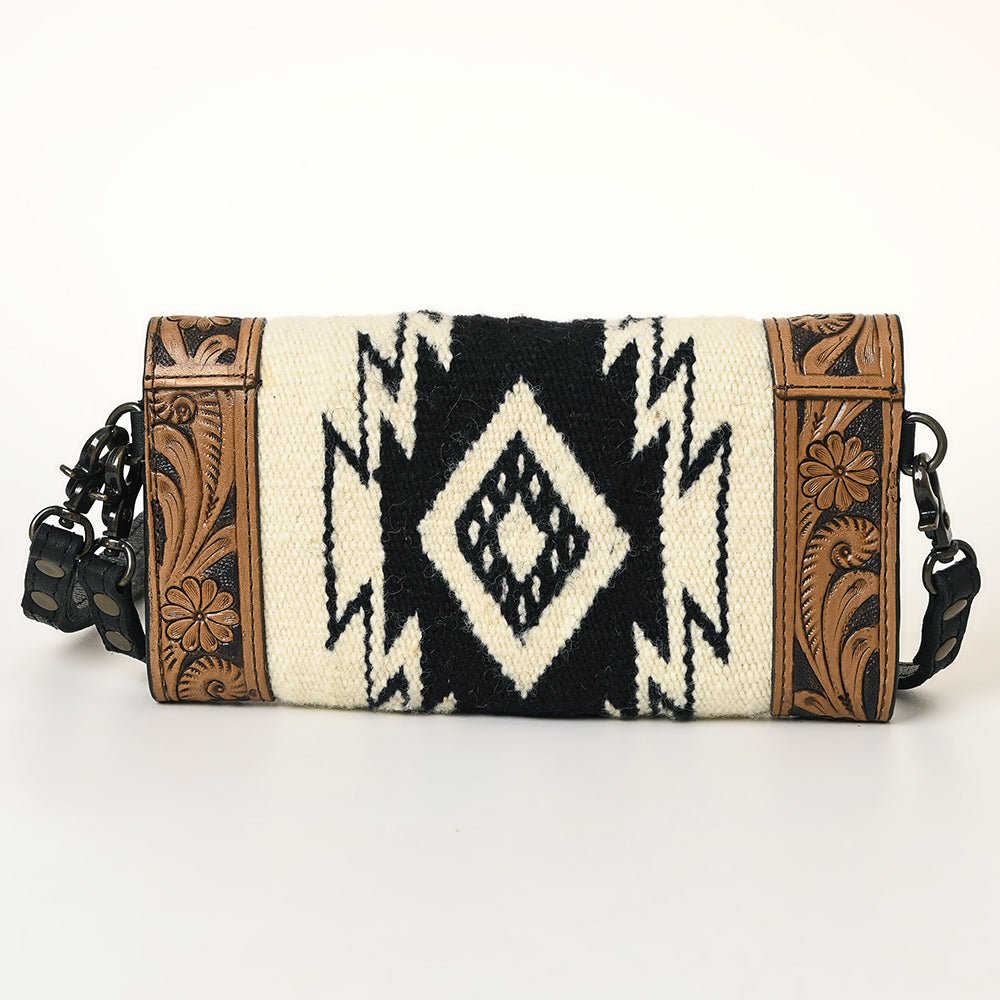 American Darling Hand Tooled Saddle Blanket Genuine Leather