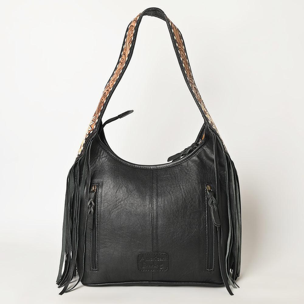 American Darling Hand-Tooled Saddle Blanket Leather Hobo Bag