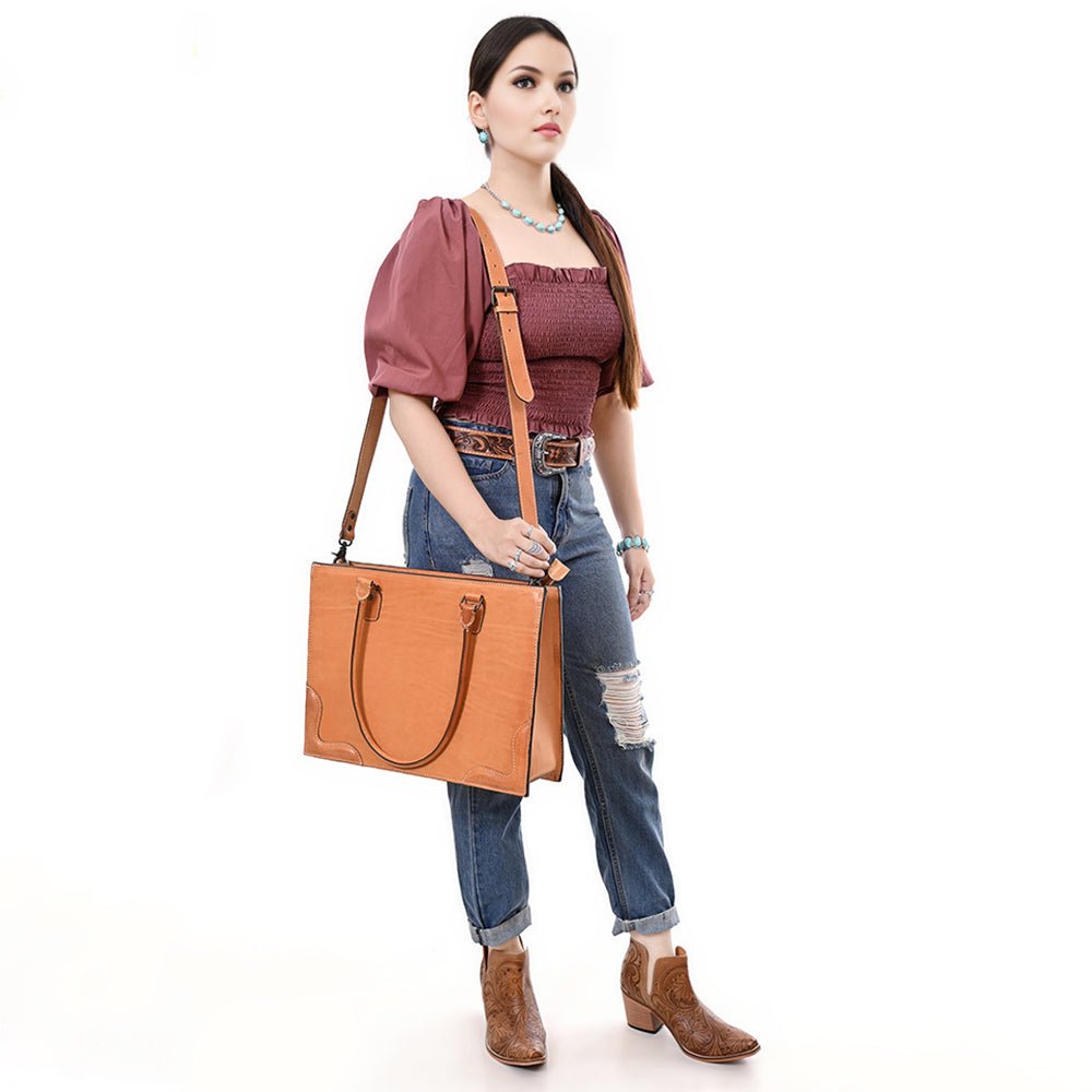 American Darling Genuine Leather Briefcase