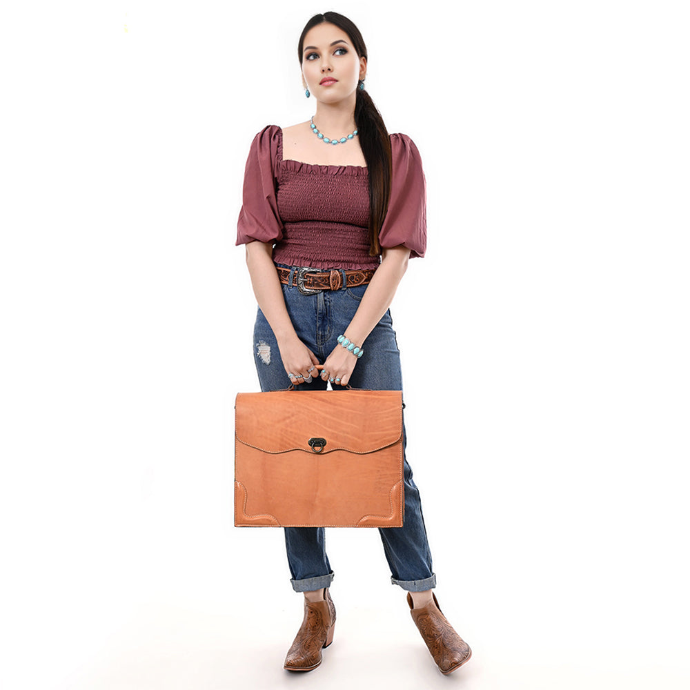 American Darling Genuine Leather Briefcase