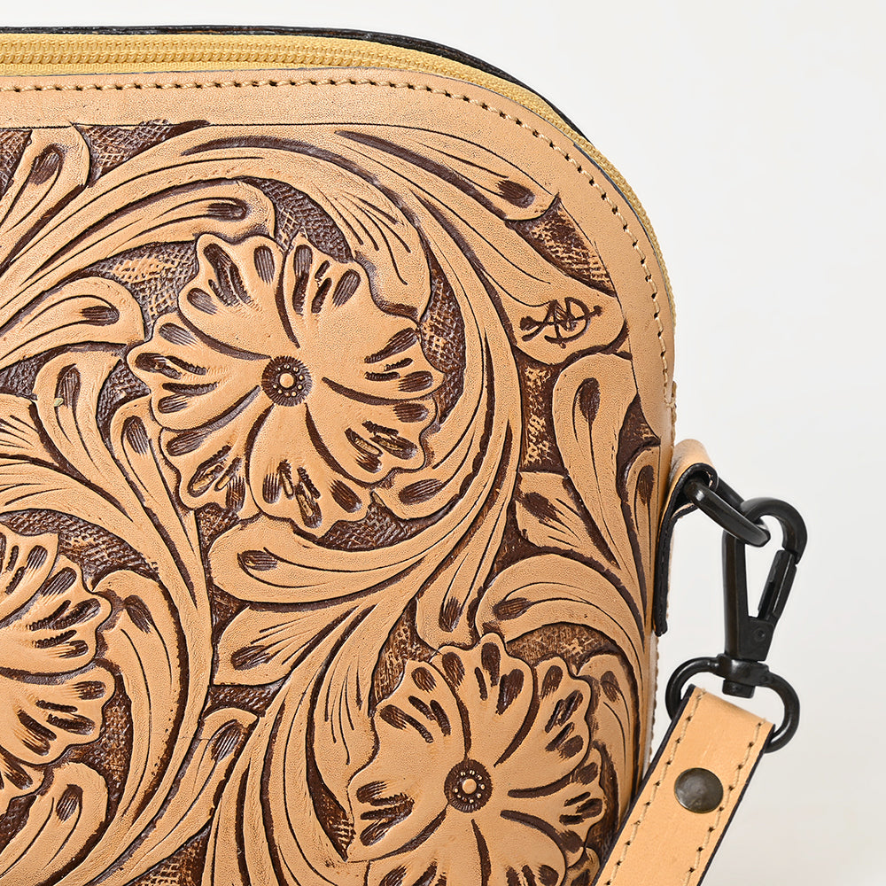 American Darling Hand-Tooled Genuine Leather Bag