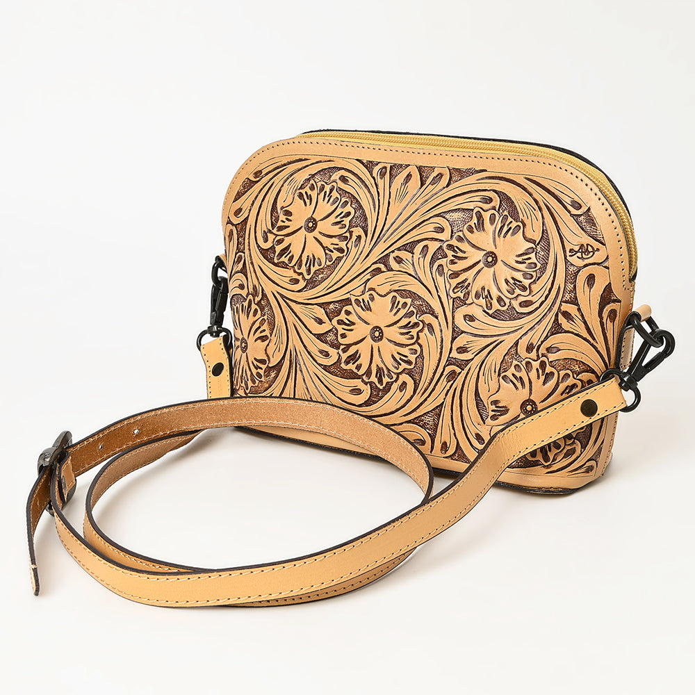 American Darling Hand-Tooled Genuine Leather Bag