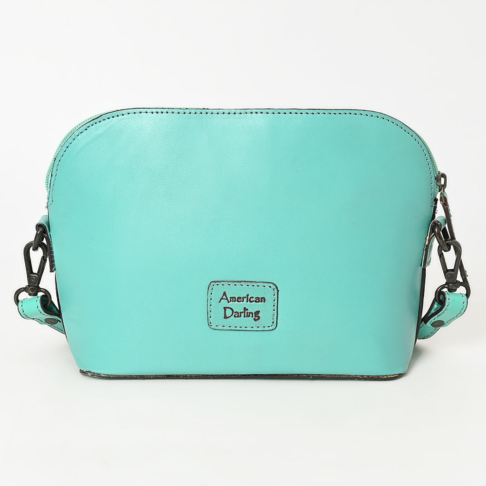 American Darling Hand-Tooled Genuine Leather Small Crossbody Bag