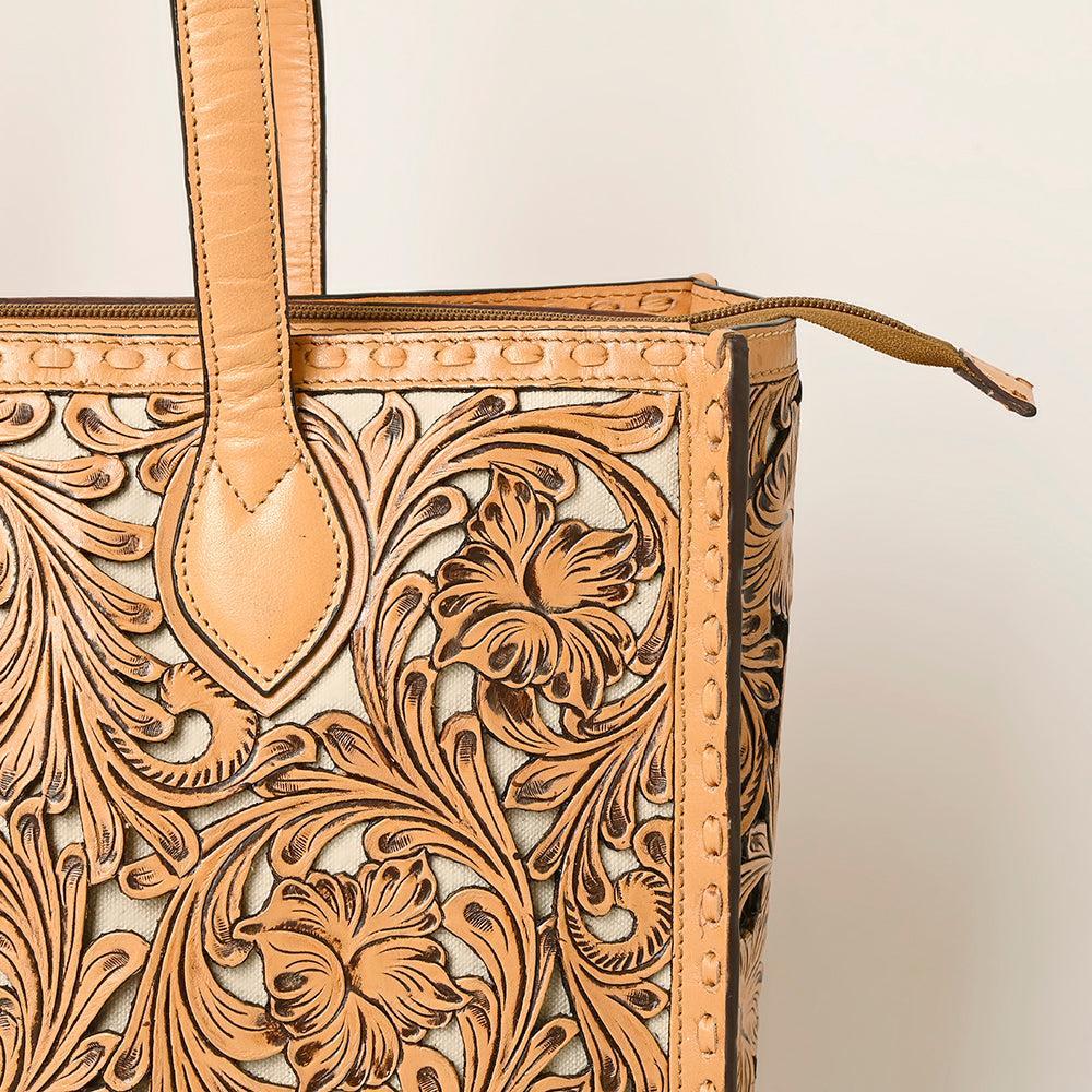 American Darling Hand-Tooled Genuine Leather Bag