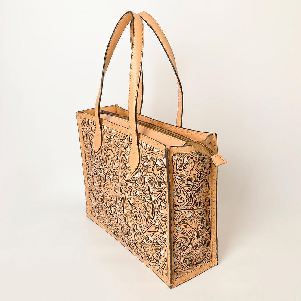 American Darling Hand-Tooled Genuine Leather Bag