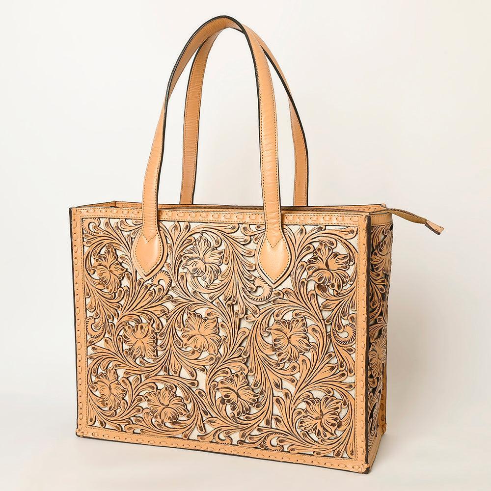 American Darling Hand-Tooled Genuine Leather Bag