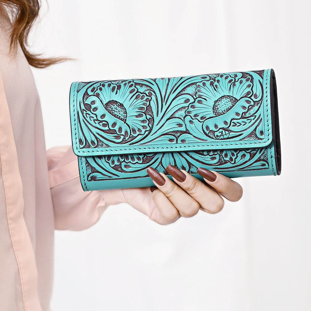 American Darling Hand-Tooled Genuine Leather Wallet
