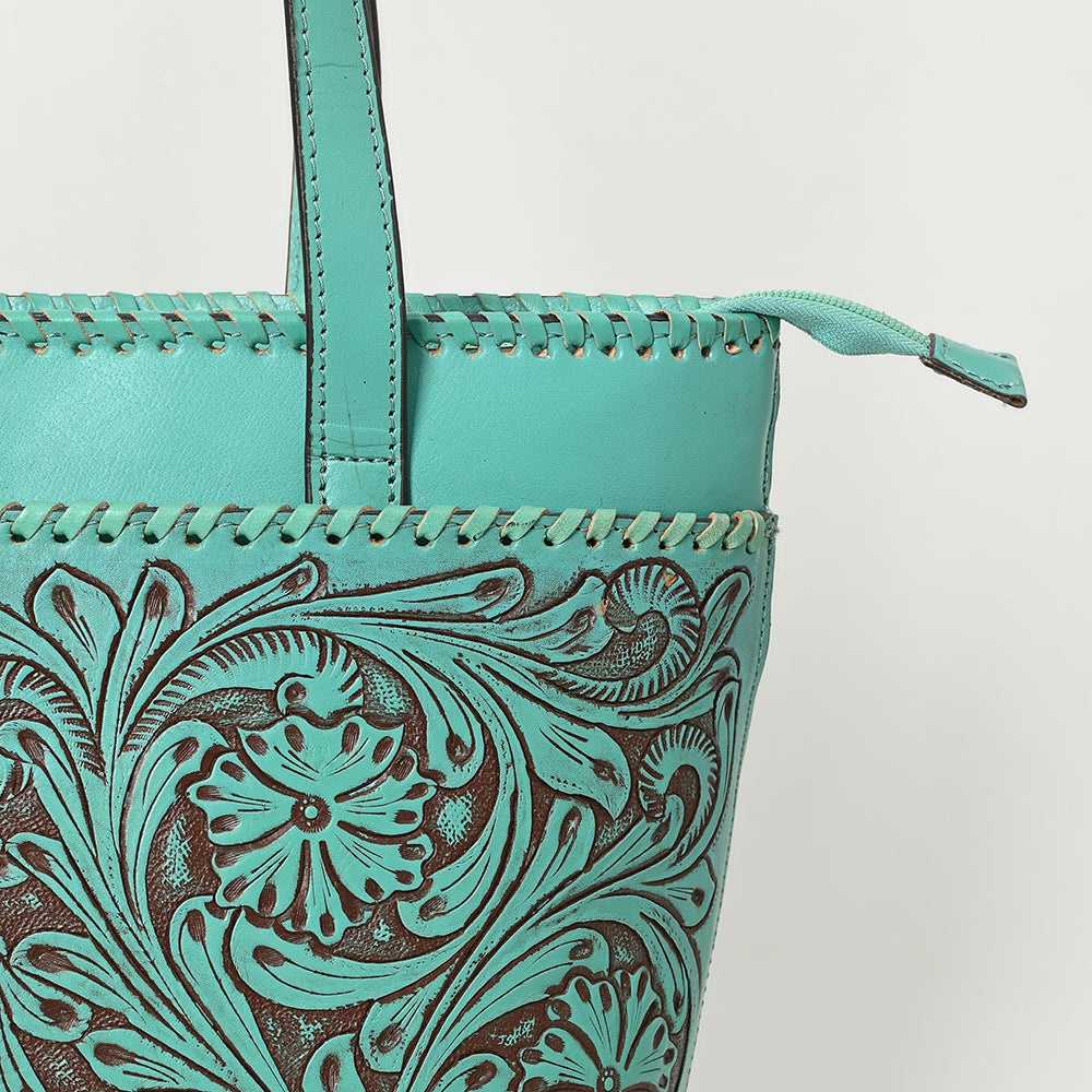 American Darling Hand-Tooled Genuine Leather Tote