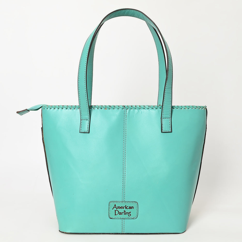 American Darling Hand-Tooled Genuine Leather Tote