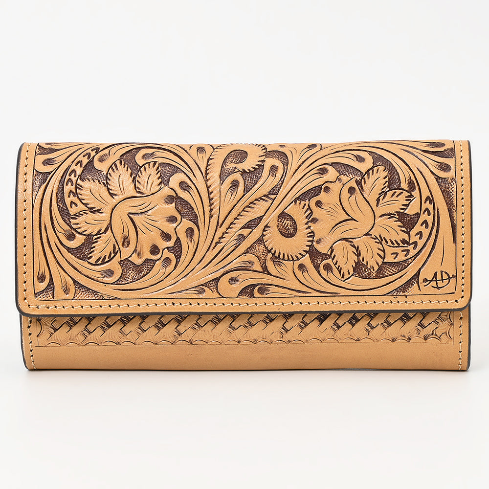 American Darling Wallet Hand Tooled Genuine Leather Western Women Bag | Handbag Purse Wristlet Travel