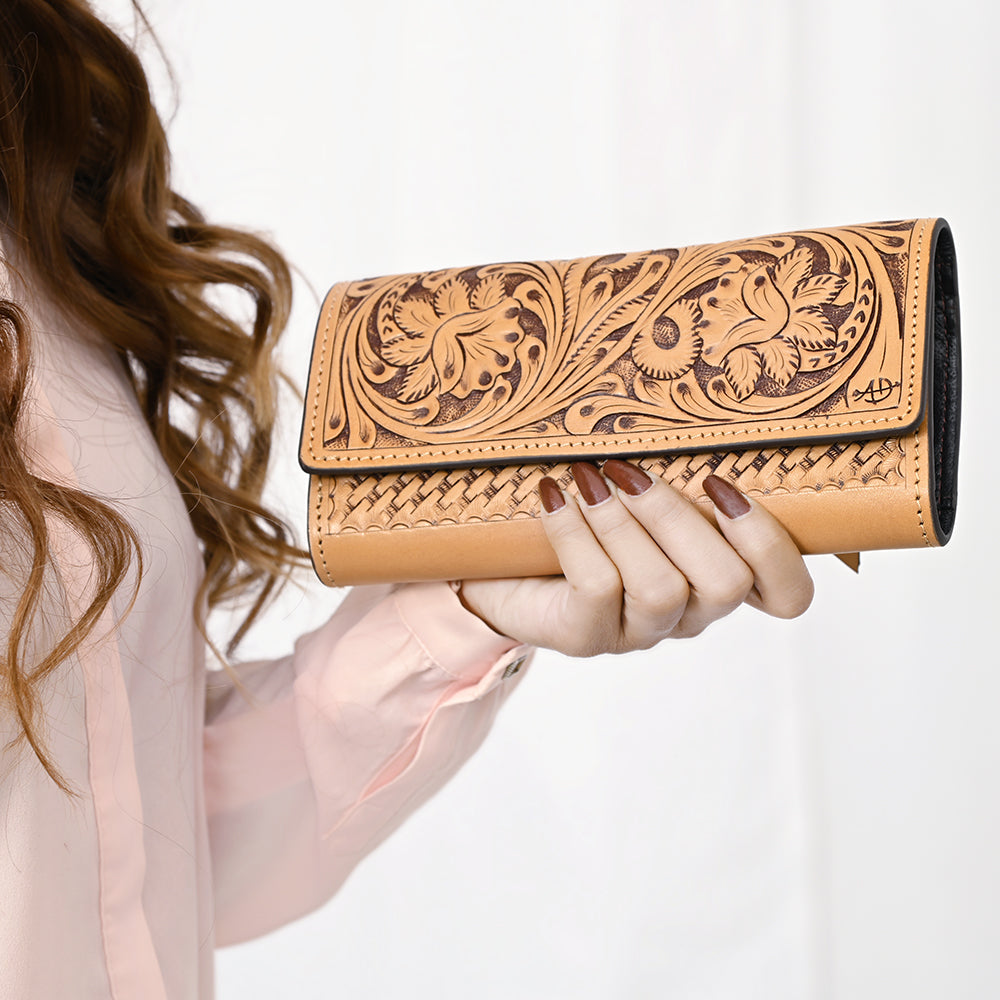 American Darling Hand-Tooled Genuine Leather Bag
