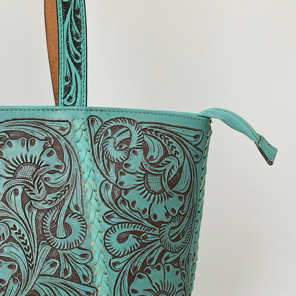 American Darling Hand-Tooled Genuine Leather Tote