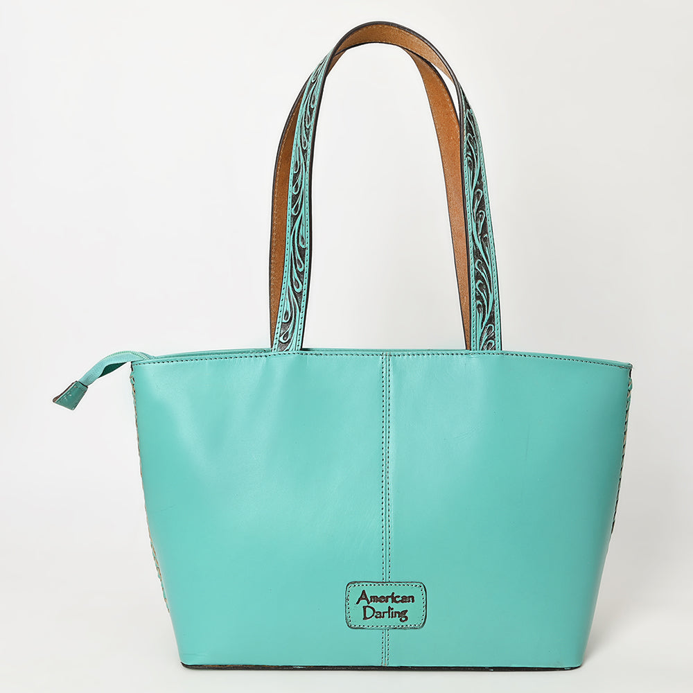 American Darling Hand-Tooled Genuine Leather Tote