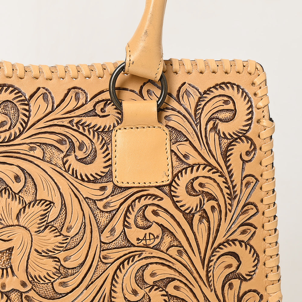 American Darling Hand-Tooled Genuine Leather Bag