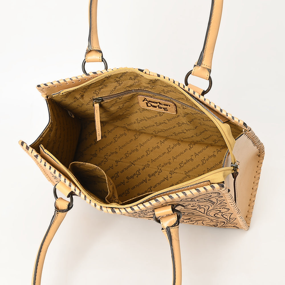 American Darling Hand-Tooled Genuine Leather Bag