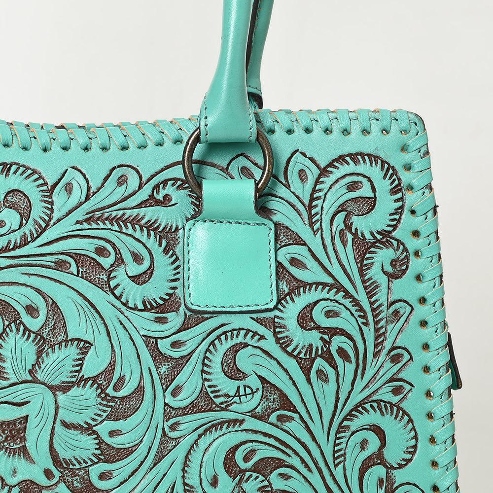 American Darling Hand-Tooled Genuine Leather Tote