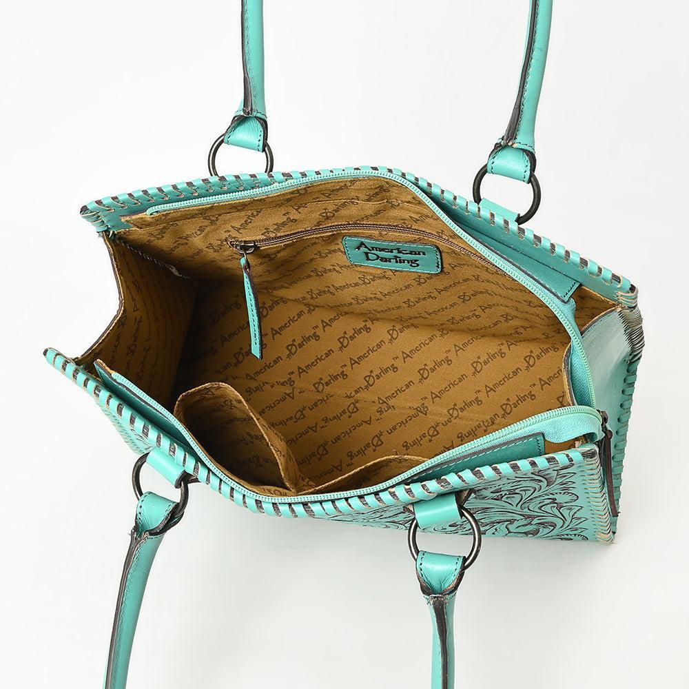 American Darling Hand-Tooled Genuine Leather Tote