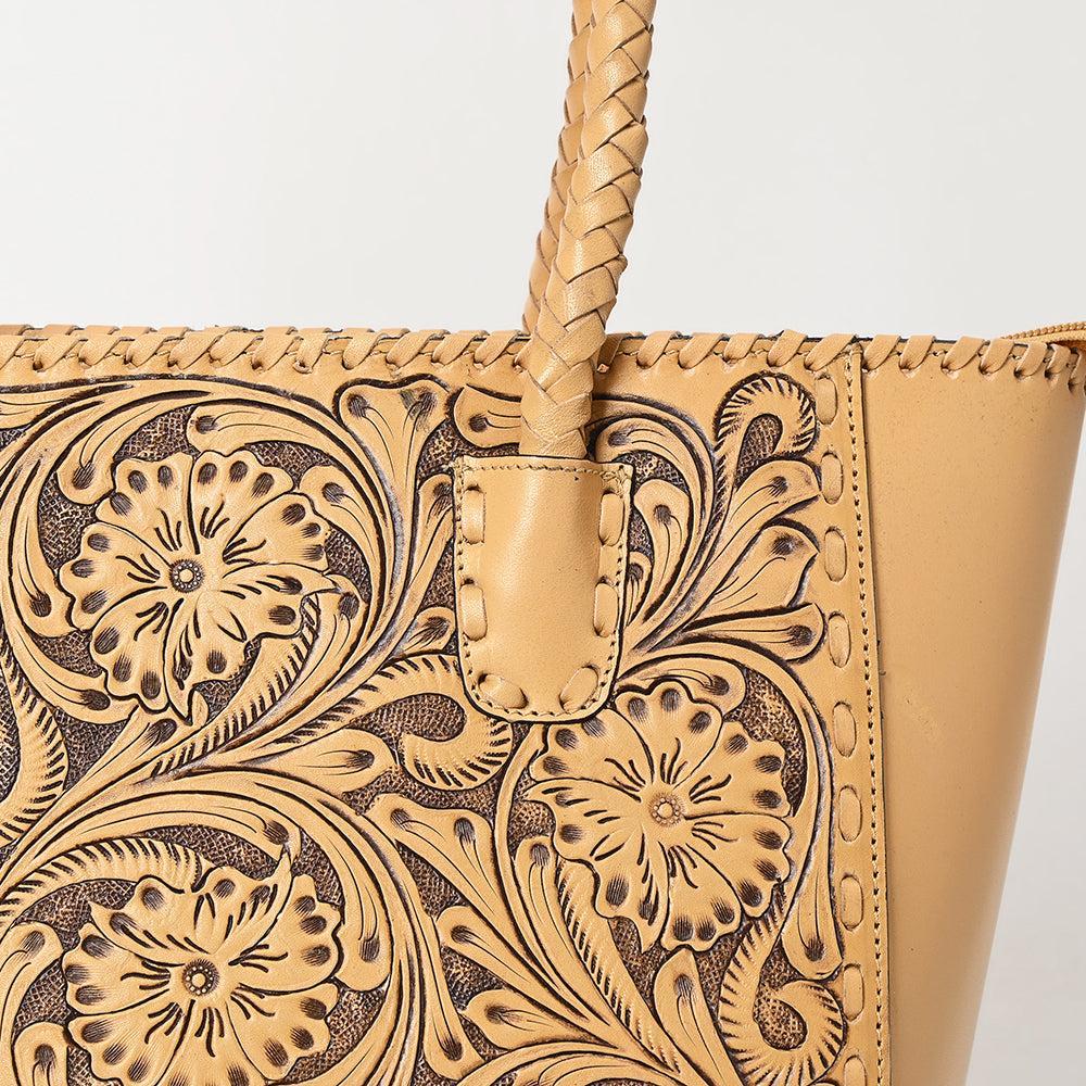 American Darling Hand-Tooled Genuine Leather Bag