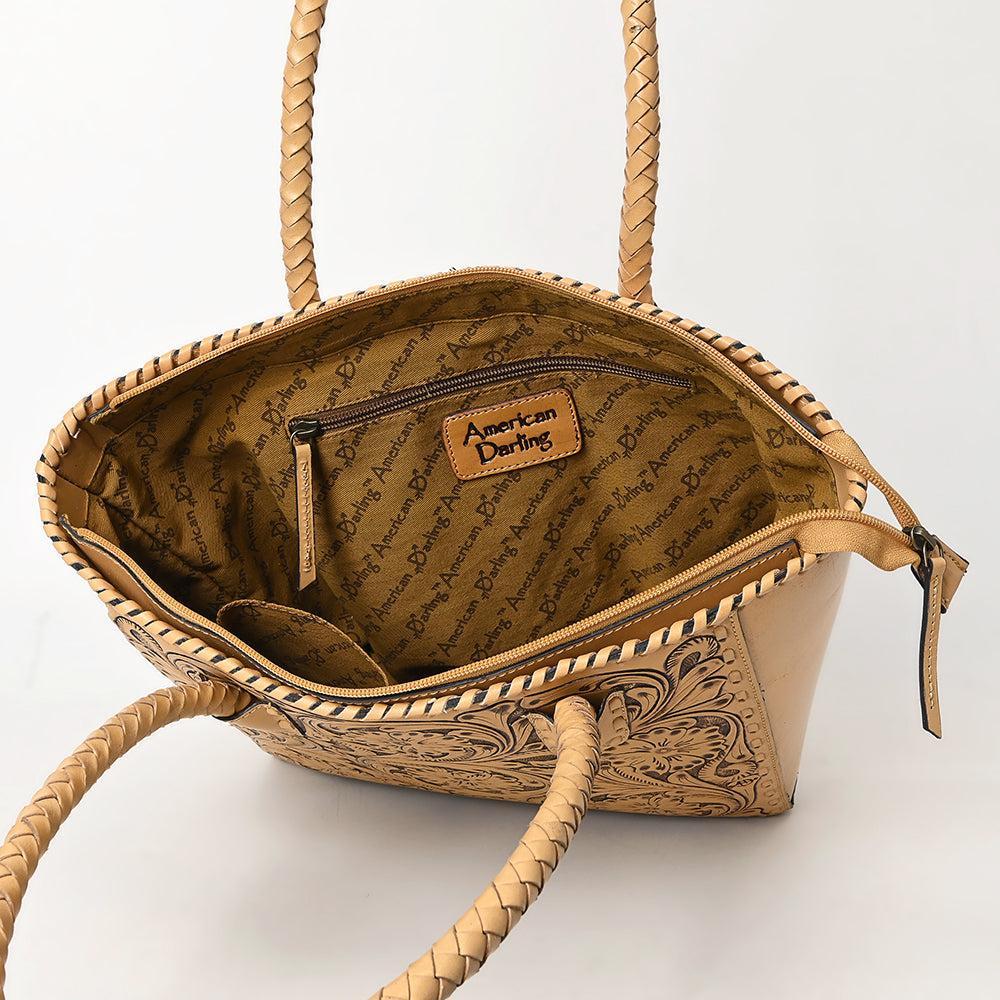American Darling Hand-Tooled Genuine Leather Bag