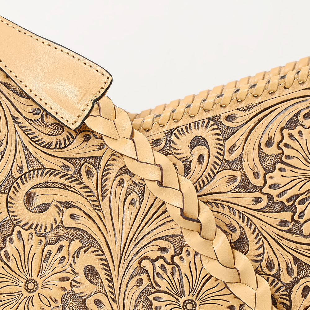 American Darling Hand-Tooled Genuine Leather Bag