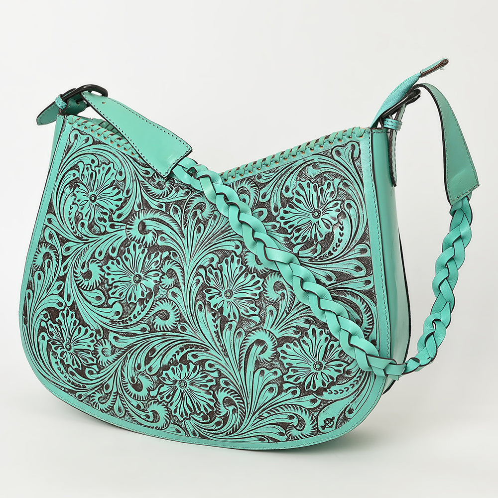 American Darling Hand-Tooled Genuine Leather Hobo Bag
