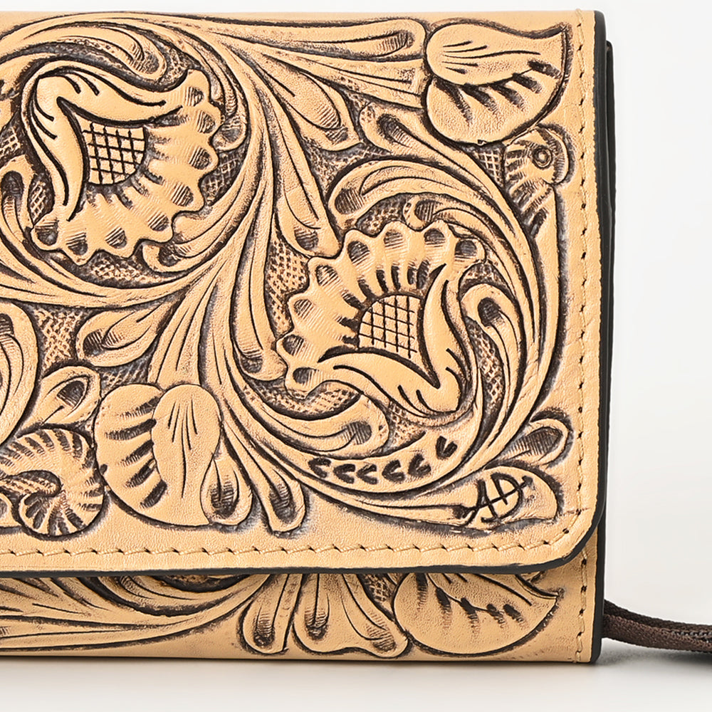 American Darling Hand-Tooled Genuine Leather Clutch
