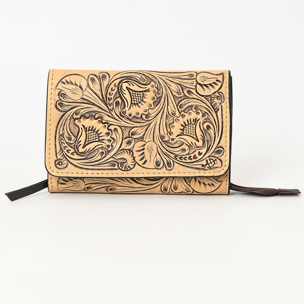 American Darling Clutch Hand Tooled Genuine Leather Western Women Bag Handbag Purse