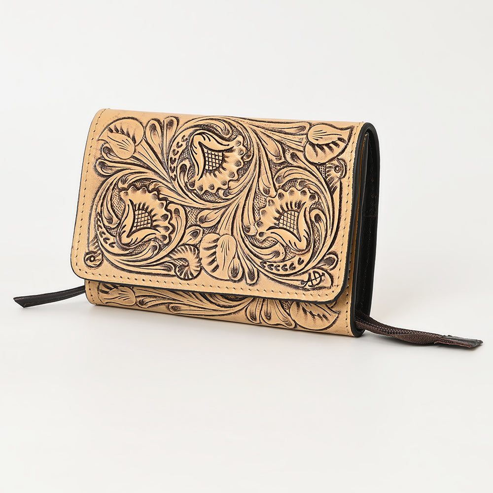 American Darling Hand-Tooled Genuine Leather Clutch