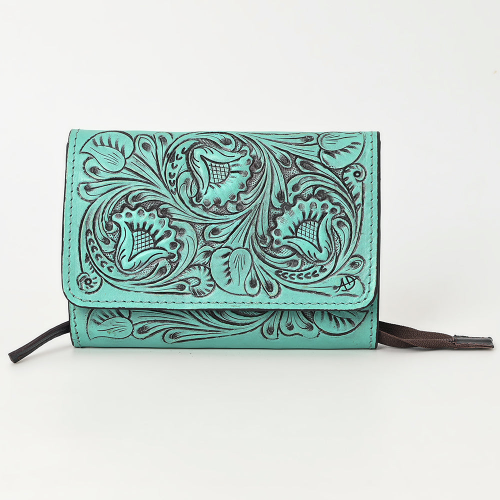 American Darling Clutch Hand Tooled Genuine Leather Women Bag Western Handbag Purse