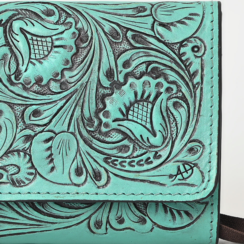 American Darling Hand-Tooled Genuine Leather Clutch