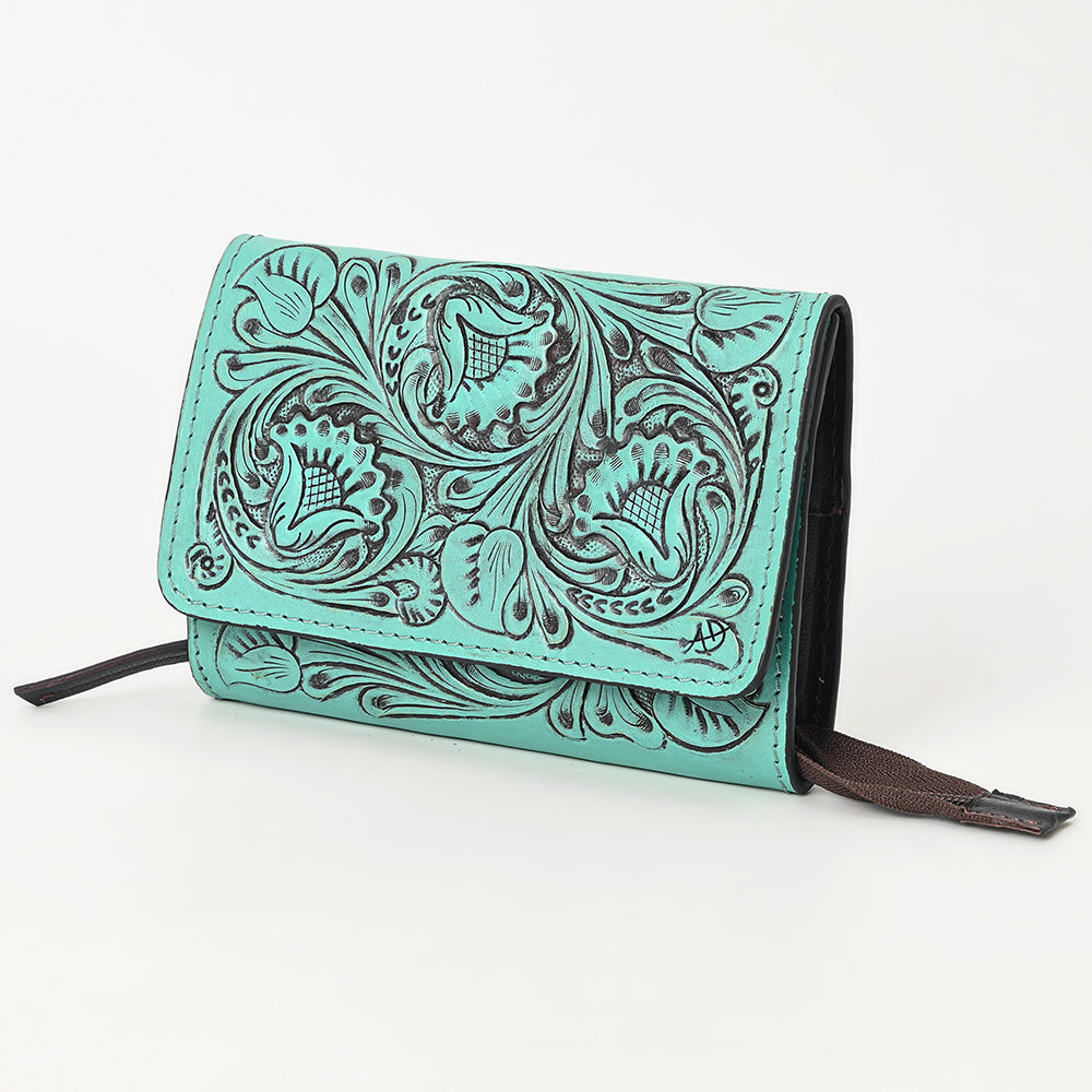 American Darling Hand-Tooled Genuine Leather Clutch